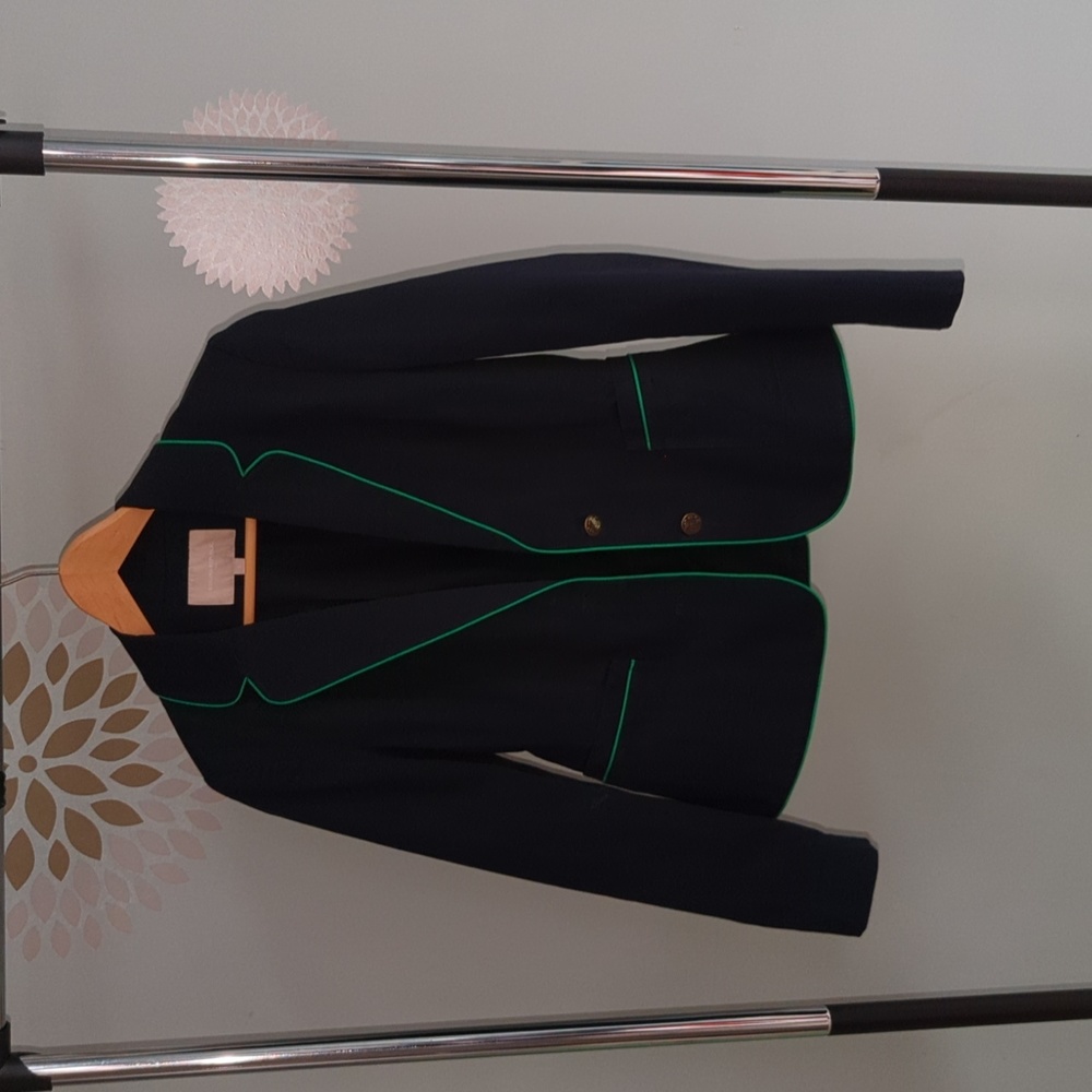 Banana Republic blazer, small, navy/green